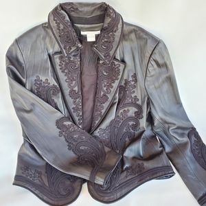 Peter Nygard Western style REAL leather